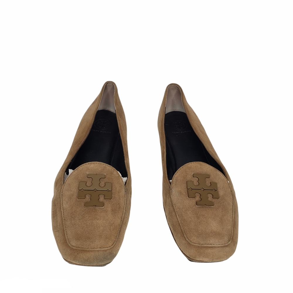 Tory Burch Fitz Suede Loafer River Rock 10.5